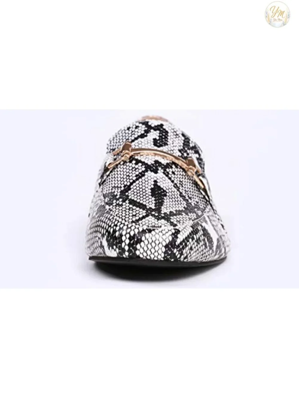 Fashion Trim Deco Loafer Slippers Women's Square Toe Slip On Flats